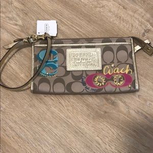 Coach wristlet bag